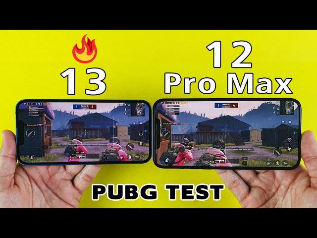 iPhone 13 vs iPhone 12 Pro Max PUBG TEST - A15 Bionic vs A14 Bionic PUBG MOBILE TEST