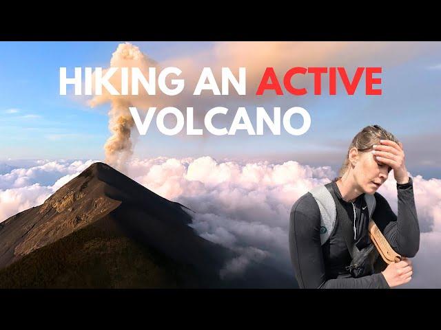 The HARDEST Hike in Central America! Volcano Acatenango and Fuego, Guatemala 