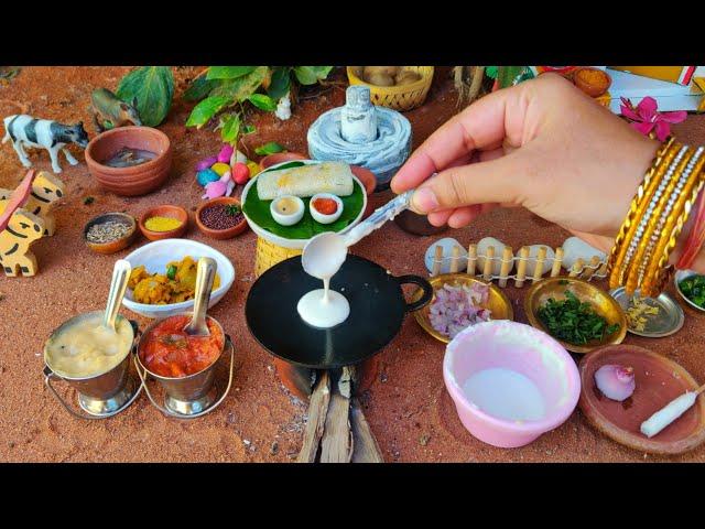 Miniature Masal Dosa | Traditional Masal Roast Recipe | Masala Dosa | Rini's Miniature |