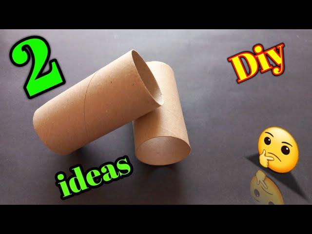 2 awesome ideas! see what I did with toilet paper rolls?