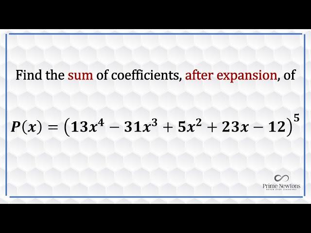 Find the sum of coefficients