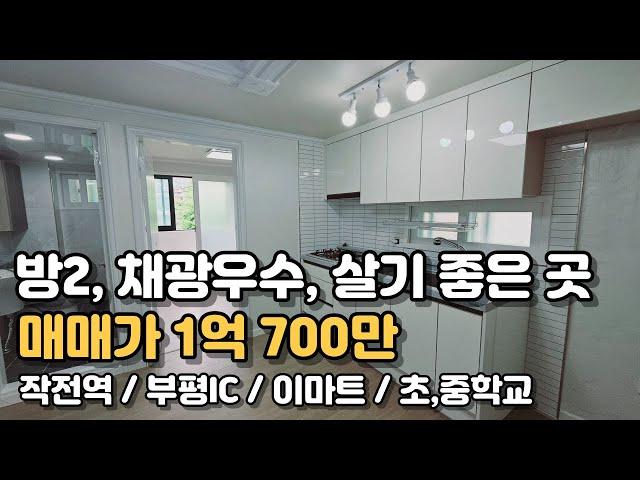 살기 좋은 주택가 동네! 채광 좋은 투룸 1억원 초반 올수리 다세대주택!