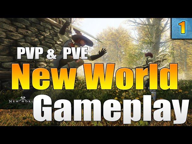 Amazon's New World MMO Gameplay! PVP Gameplay & PVE Gameplay in New World MMO!