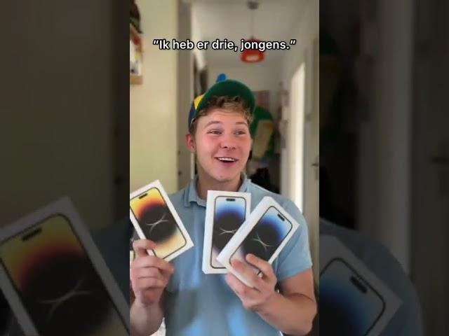 Max koopt 3 IPhones?!  Wat voor telefoon heb jij? 