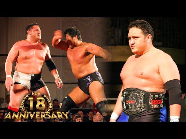 3 BRUTAL Samoa Joe Matches in ROH! | ROH 18th Anniversary Collection