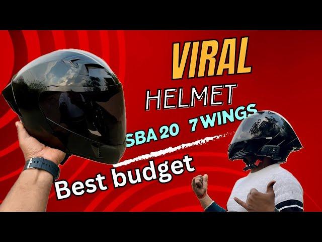 Best Budget Most Viral Helmet ￼in India only ₹1699/- | Steelbird SB20 7wings | 2024 viral helmets