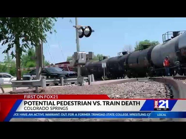 CSPD investigates potential pedestrian vs. train death