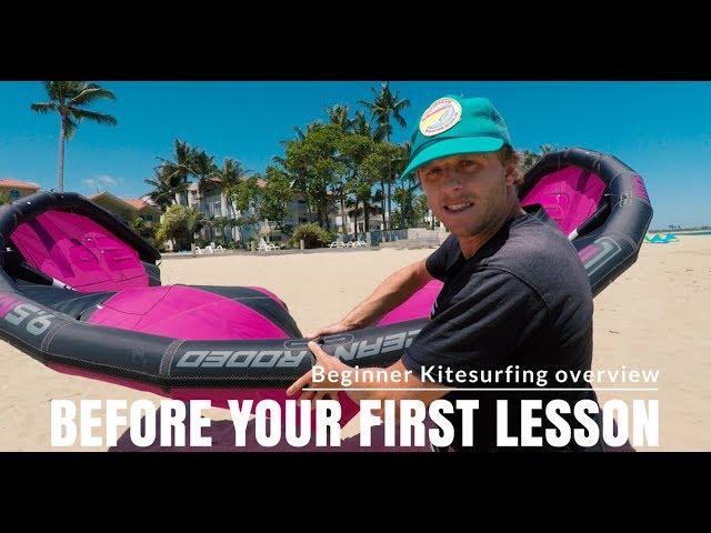 Video to watch before your first kitesurfing lesson (Basic kitesurfing overview)