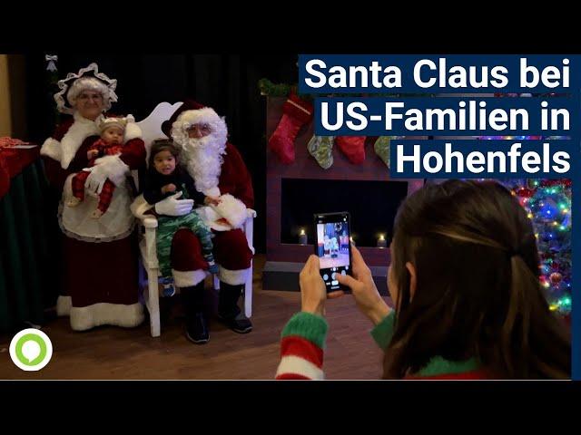In Hohenfels treffen amerikanische Kinder den Weihnachtsmann