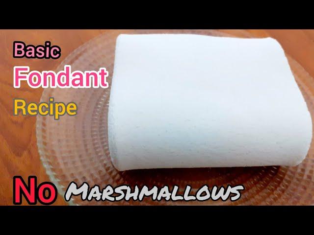 3 Ingredients Basic Fondant Recipe without Marshmallows || How to make Fondant at home || FooD HuT