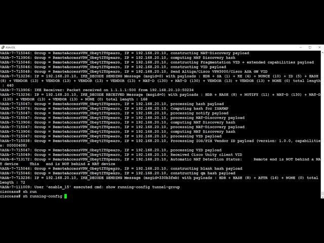 Cisco ASA Firewall Remote Access IPSec VPN Basic Configuration