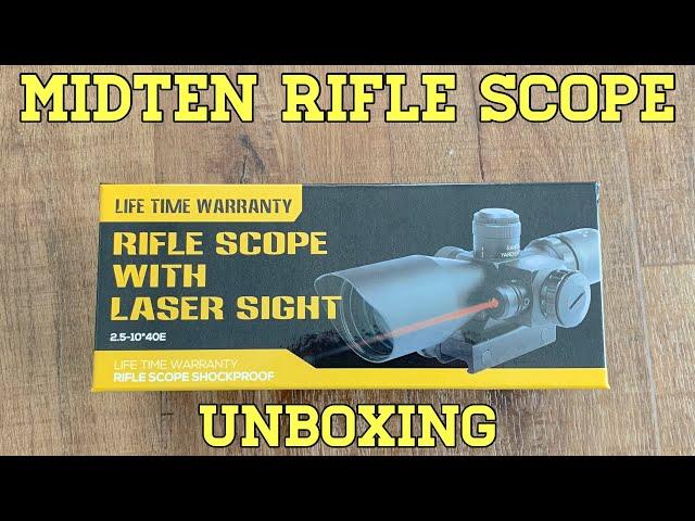 Unboxing The MidTen Rifle Scope With Laser Sight