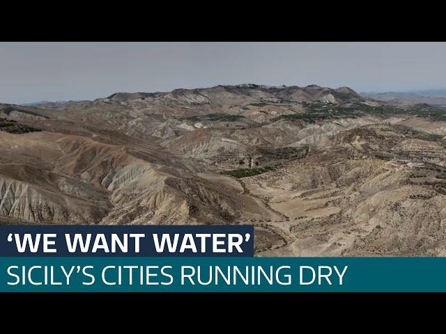 'This drought is killing us': Sicilian locals left without running water  | ITV News