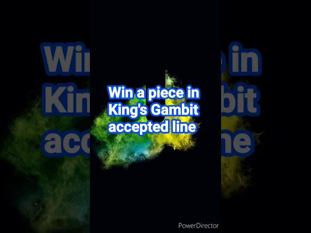 Trap a piece in King's Gambit accepted line | 64 SQUARES OF CHESS | chess trap | chess opening