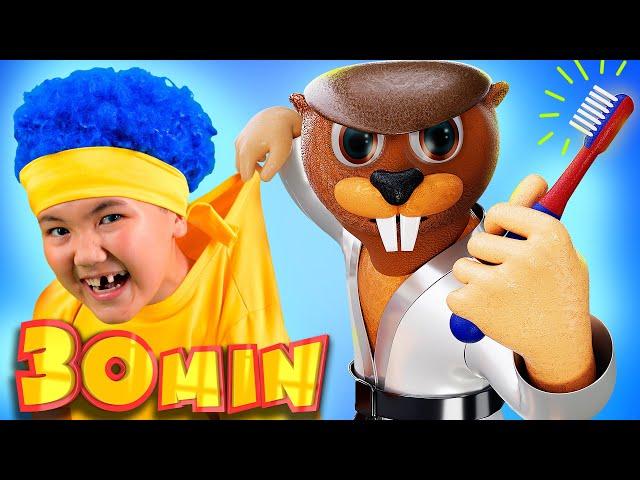 Trrr-Ra-Ta-Ta with Hippo, Loko, Monkey & Mini DB! | Mega Compilation | D Billions Kids Songs