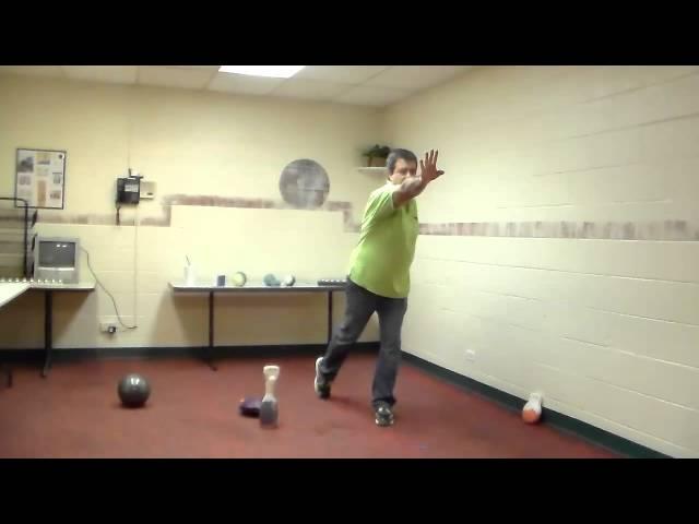 Eileen's Bowling Buddy - using the Swing Trainer