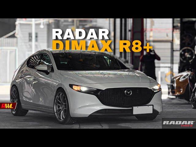 Installed Radar Dimax R8 Tires size 19”