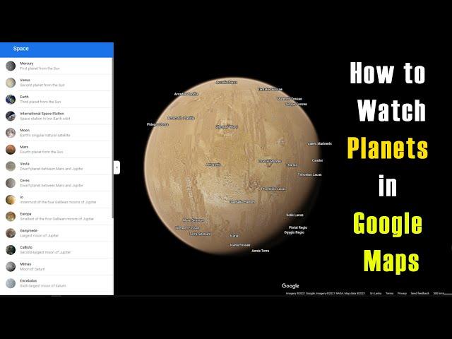 Planets in Google Map | How to watch other planets of Solar System | Google Map New Update