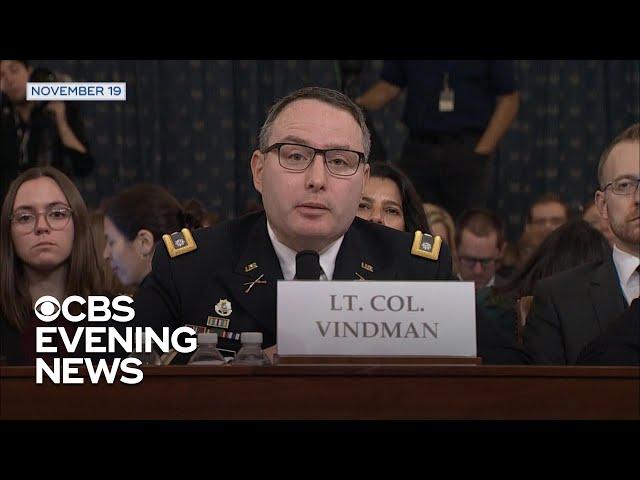Trump fires impeachment witness from White House job