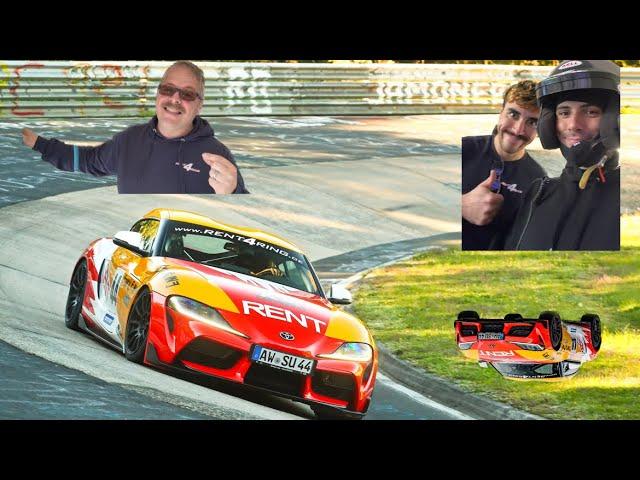 SUPRA with GT4 parts on the Nürburgring!! | André Garage @BTGDale