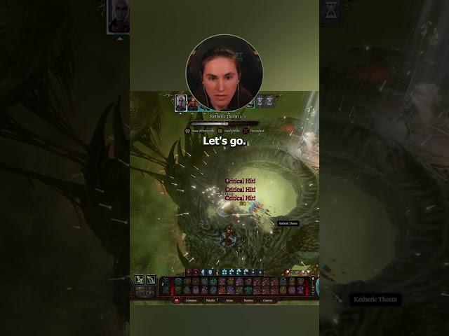 A Crit So Hard The Fade To Black Stuttered #baldursgate3 #bg3 #gaming #shorts