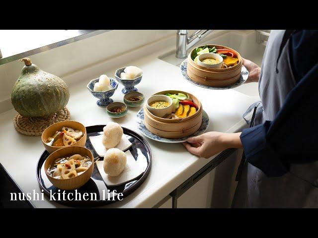 #75 Delicious Japanese home cooking recipes for pumpkin. Autumn kitchen vlog.