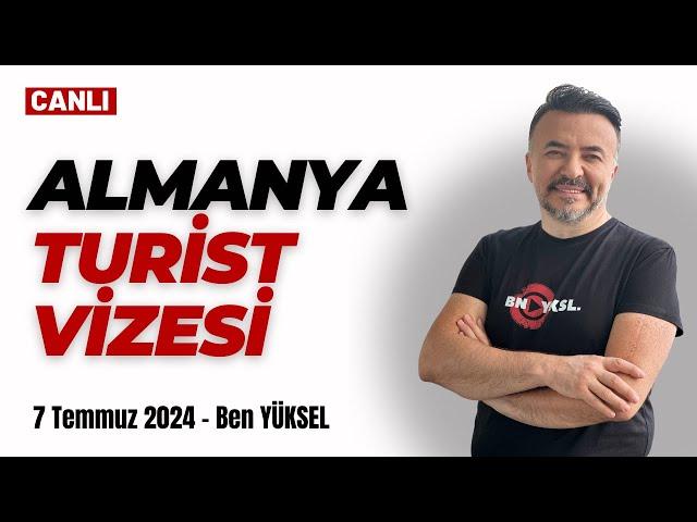  ALMANYA'DAN KOLAY TURİST VİZESİ ALMANIN KOŞULLARI NELER? @benyuxel