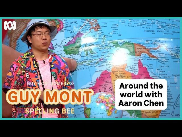 Aaron Chen takes us around the world | Guy Montgomery's Guy Mont Spelling Bee | ABC TV + iview