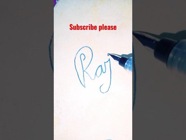 Raj, Name Handwriting with Fountain Pen, By Digital Fonts Handwriting 2.0!!