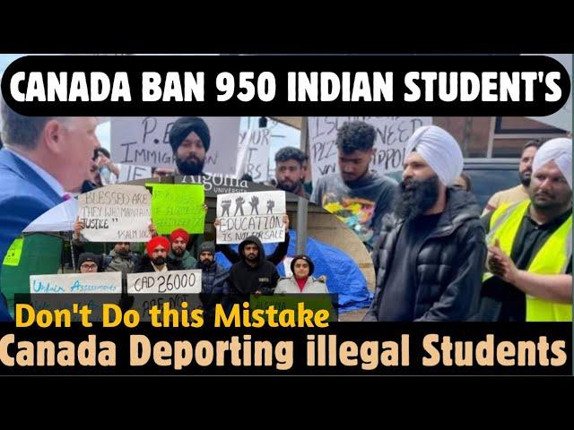 950 INDIANS STUDENTS BANNED FROM CANADIAN PR NO MORE STUDY VISA #canada #india #pr #visa #punjab