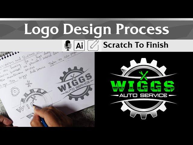 How to create a logo design for business Start From sketch to Finish 