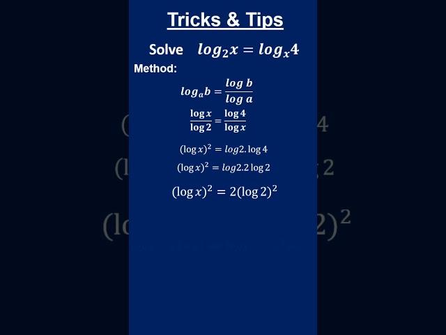 logarithmic probelm #mathematicsbyvikassrivastava #short #youtubeshorts #iitjee #tricksandtips