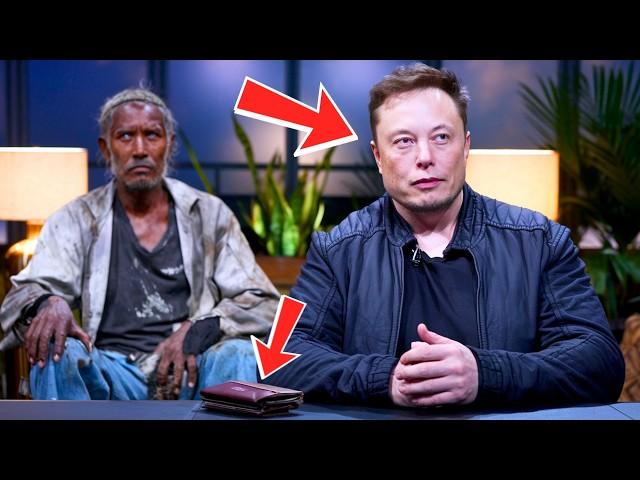 Elon Musk hires a homeless man for Tesla and tests him by leaving his wallet on the table....