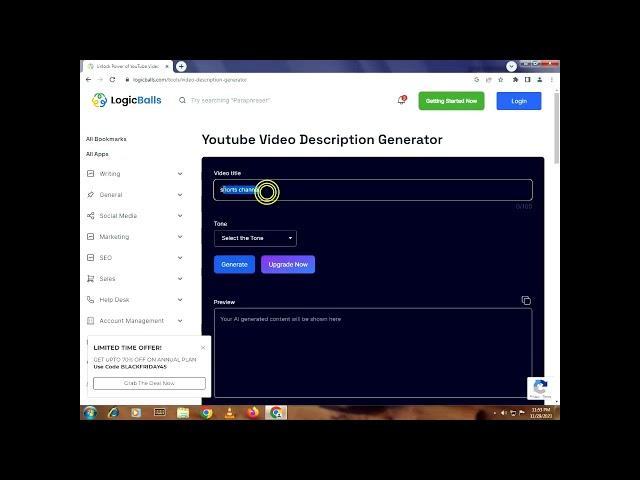 Youtube Description Generator Online Free | Copy And Paste | Yt SEO Tools 2023 #viral #itechguru