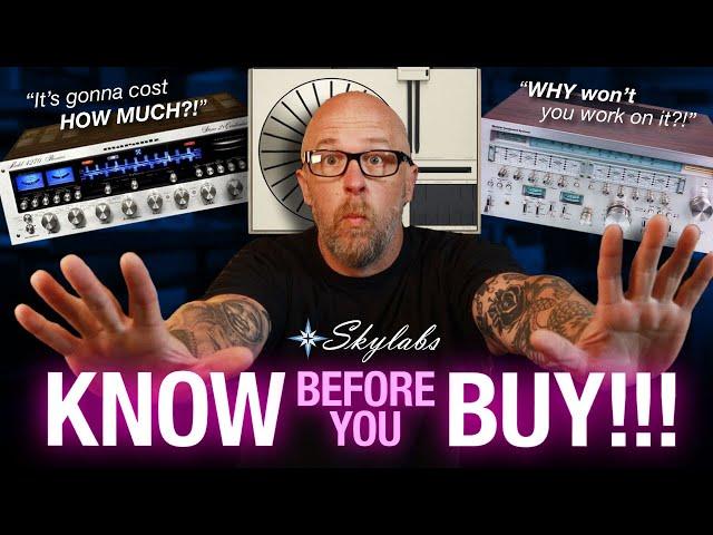 Know BEFORE You Buy! Buyer Beware Vintage Stereo Equipment