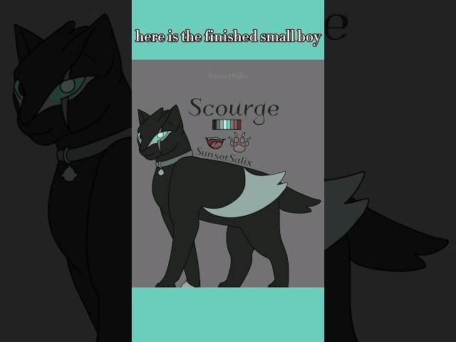 designing Scourge from Warrior Cats for my AU MAP!