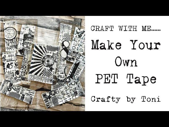 **Craft with Me**……Make Your Own PET TAPE …………#ephemera #craftwithme