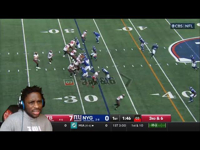 REACTING TO Tampa Bay Buccaneers vs. New York Giants!