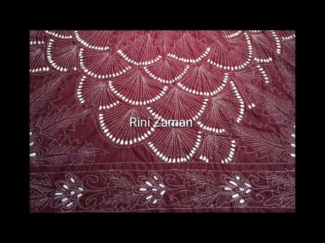 Hand embroidery nakshi kantha design,নকশীকাঁথা