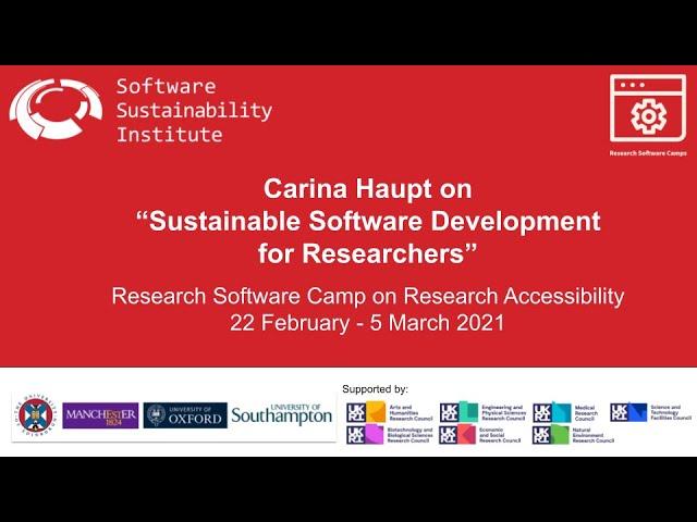 Research Software Camp: Sustainable software development for researchers teaser