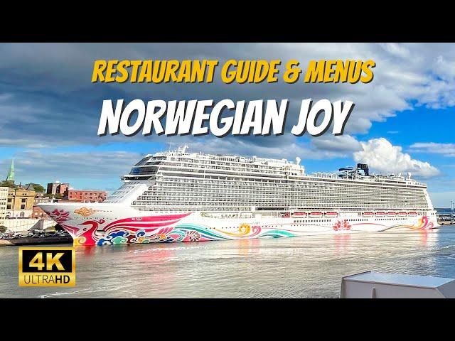 Norwegian Joy Tour Dining Guide, Menus, Food Photos & Restaurants | NCL Joy Food Tour