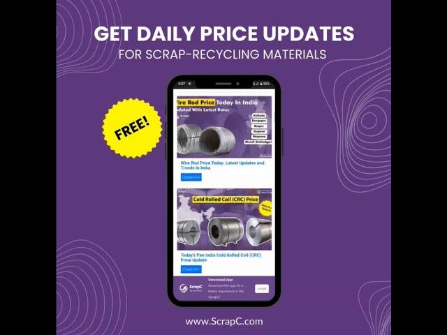 Get Daily Scrap Prices for Free with ScrapC