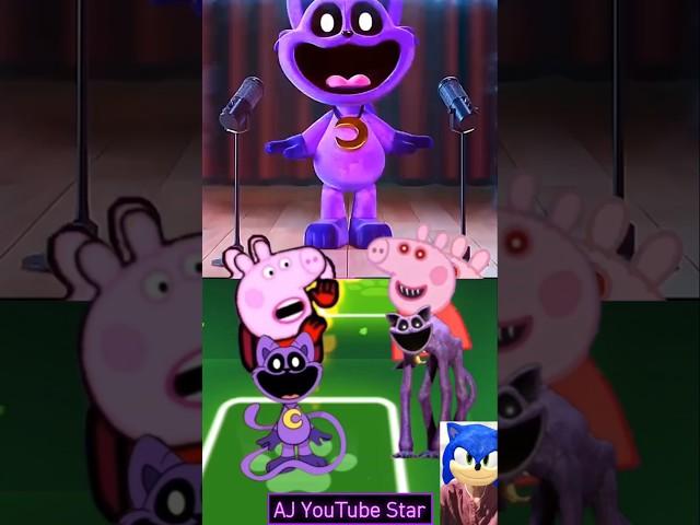 NapCat  Peppa Pig  Scary NapCat  Among Peppa Pig | Tiles Hop 707 #shorts