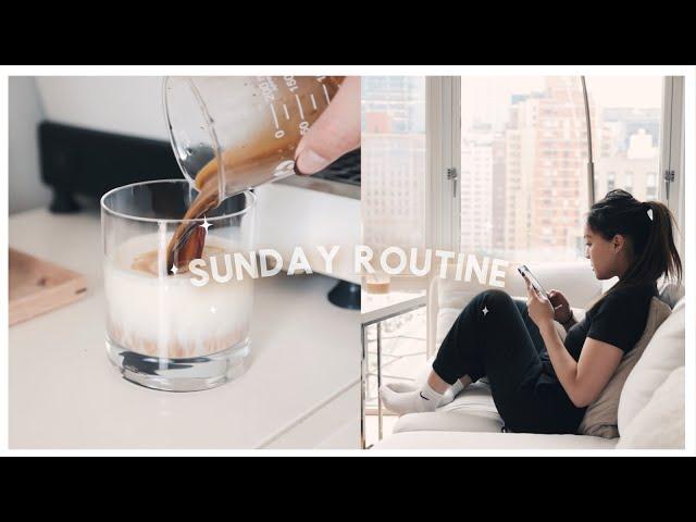 slow living sunday routine: cleaning & quality time | nyc vlog