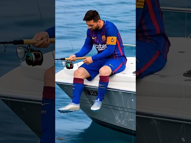 Messi's Secret Fishing Technique Exposed #ronaldo #messi #football #ronadovsmessi