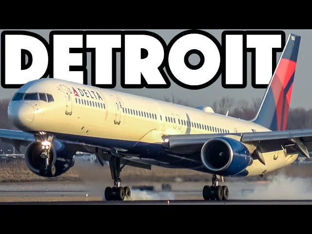 Michigan's BUSIEST Airport - Incredible Plane Spotting in Detroit (DTW/KDTW)