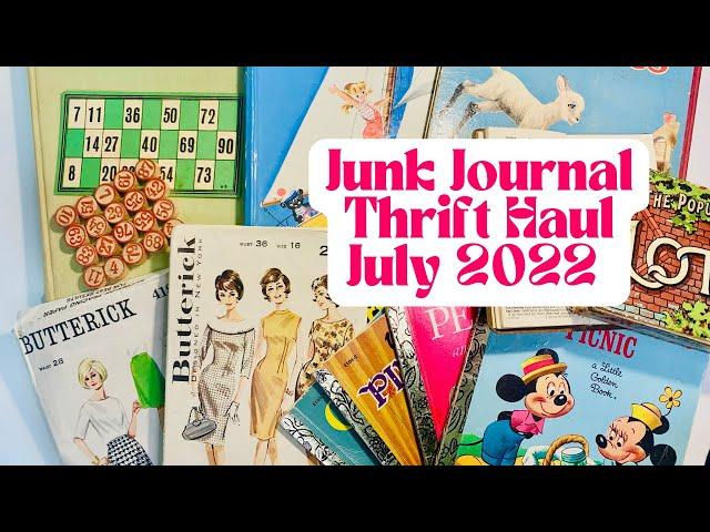 #Thriftythursday vintage junk journal supply#thrifthaul! Ephemera Opshop haul for JULY 2022