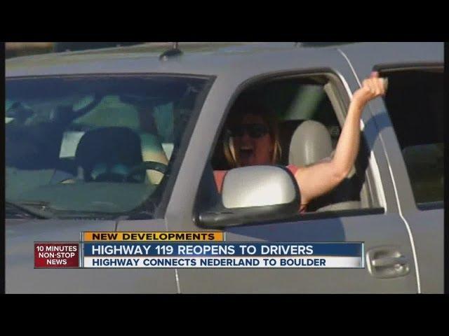 Boulder Canyon Highway 119 reopens to fanfare