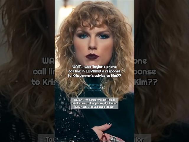 was Taylor’s phone call line in LWYMMD a response to Kris' advice to Kim?? | #taylorswift #shorts