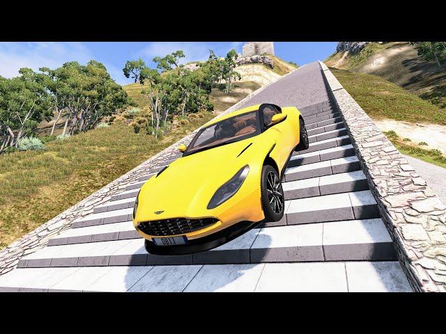 Cars vs Stairs #2 – BeamNG Drive | CrashBoomPunk